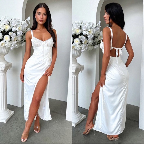 Princess Polly Dresses & Skirts - NWT That’s So Fetch Sorrento Maxi Dress - White Size US 2